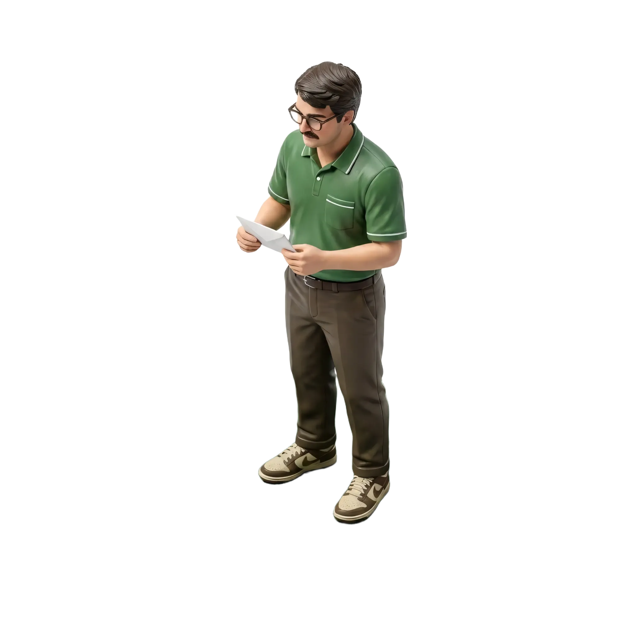 SHAUGHV figurine with mail.